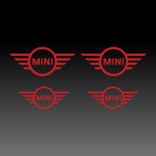 Load image into Gallery viewer, Mini Cooper Logo Emblem Red Brake Caliper Decal Stickers
