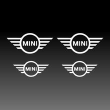 Load image into Gallery viewer, Mini Cooper Logo Emblem White Brake Caliper Decal Stickers
