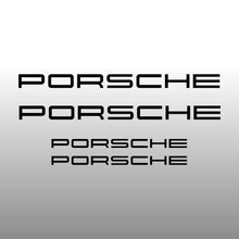 Load image into Gallery viewer, Porsche Emblem Logo Brake Black Brake Caliper Decal Stickers
