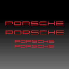Load image into Gallery viewer, Porsche Emblem Logo Brake Red Brake Caliper Decal Stickers
