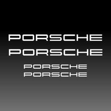 Load image into Gallery viewer, Porsche Emblem Logo Brake White Brake Caliper Decal Stickers
