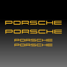 Load image into Gallery viewer, Porsche Emblem Logo Brake Yellow Brake Caliper Decal Stickers
