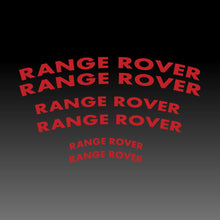 Load image into Gallery viewer, Range Rover Logo Emblem Curved Red Brake Caliper Decal Sticker
