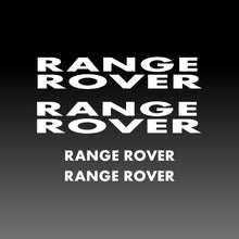 Load image into Gallery viewer, Range Rover Logo Emblem White Straight Brake Caliper Decal Sticker
