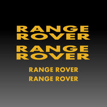 Load image into Gallery viewer, Range Rover Logo Emblem Yellow Straight Brake Caliper Decal Sticker
