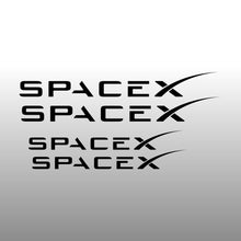 Load image into Gallery viewer, Space X Logo Emblem Black Brake Caliper Decal for Tesla
