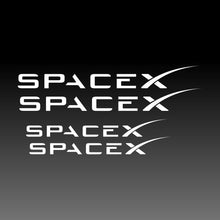Load image into Gallery viewer, Space X Logo Emblem White Brake Caliper Decal for Tesla
