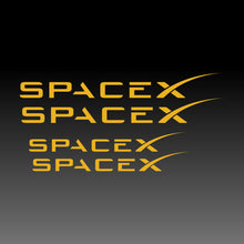 Load image into Gallery viewer, Space X Logo Emblem Yellow Brake Caliper Decal for Tesla
