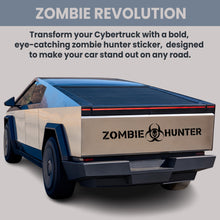 Load image into Gallery viewer, Zombie Hunter Tesla Cybertruck Tailgate, Front &amp; Sides Vinyl Tesla Decal Sticker
